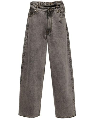 Y. Project Lockere Evergreen Jeans - Grau