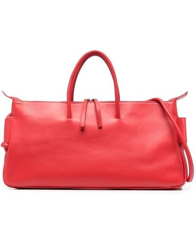Marsèll Rectangle Leather Tote - Red