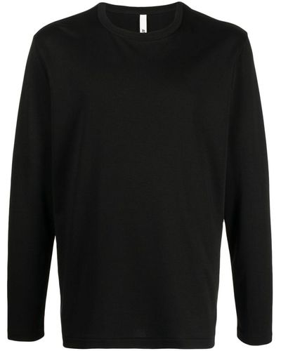 Attachment Long-sleeve Cotton T-shirt - Black