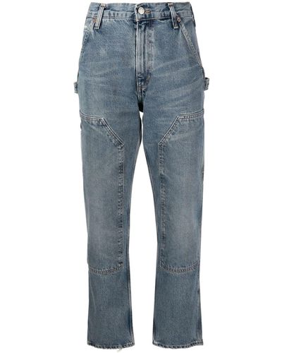 Agolde Rami High-rise Straight-leg Jeans - Blue