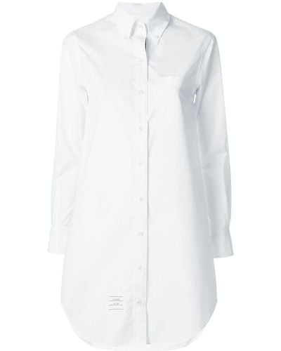 Thom Browne Elongated Button-down Shirt - ホワイト