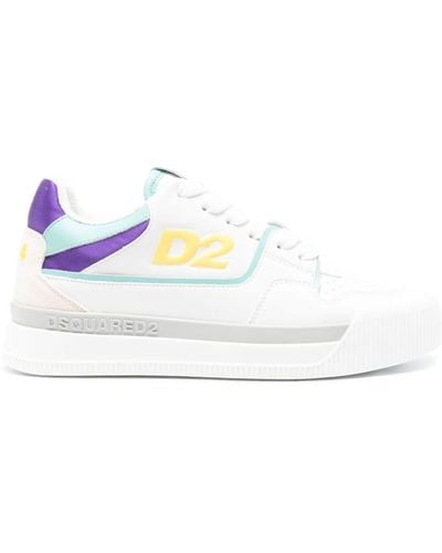 DSquared² Sneakers Met Colourblocking - Wit