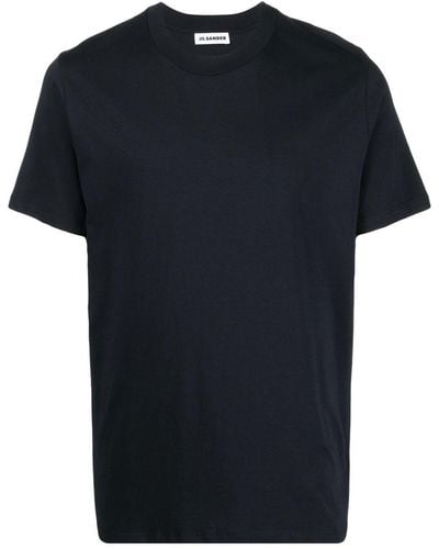 Jil Sander Round-neck-short-sleeve T-shirt - Black