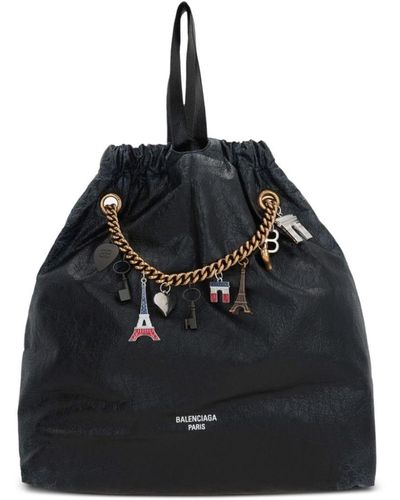 Balenciaga Crush Medium Houlder Bag - Black