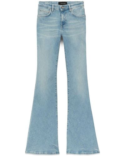 Purple Brand Mid-rise Boot-cut Jeans - Blue