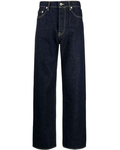 KENZO Asagao Straight-leg Jeans - Blue
