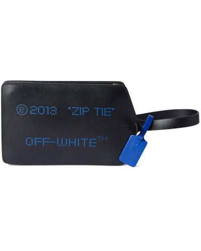 Off-White c/o Virgil Abloh Clutch Met Rits - Wit