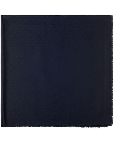 Prada Schal aus geometrischem Jacquard - Blau