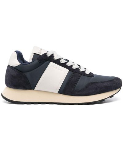 Paul Smith Eighties Panelled Trainers - Blue