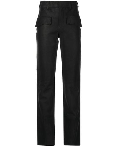 RTA Skye Leather Slim-fit Trousers - Black