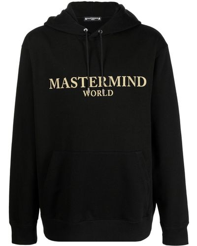 MASTERMIND WORLD Logo-print Drawstring Hoodie - Black