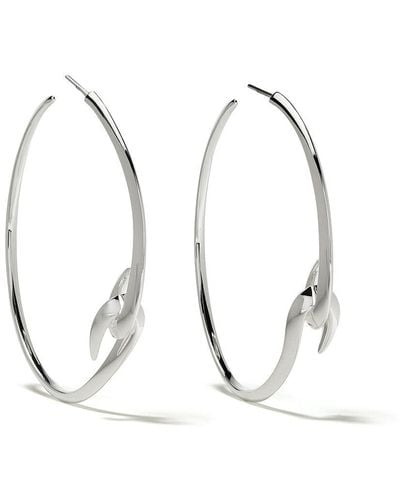 Shaun Leane Hook Large Hoop Earrings - Metallic