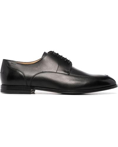 Bally Lace-up Leather Derby Shoes - Black