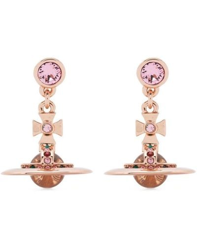 Vivienne Westwood New Petite Orb Earrings - Pink
