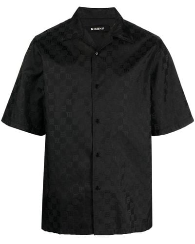 MISBHV モノグラム ボーリングシャツ - ブラック