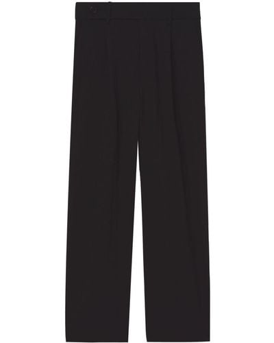 Proenza Schouler Cropped High-waisted Pants - Black