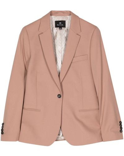 PS by Paul Smith Single-breasted Wool Blazer - Pink
