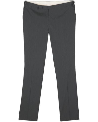 Corneliani Pinstripe-pattern Tapered Tailored Trousers - Grey