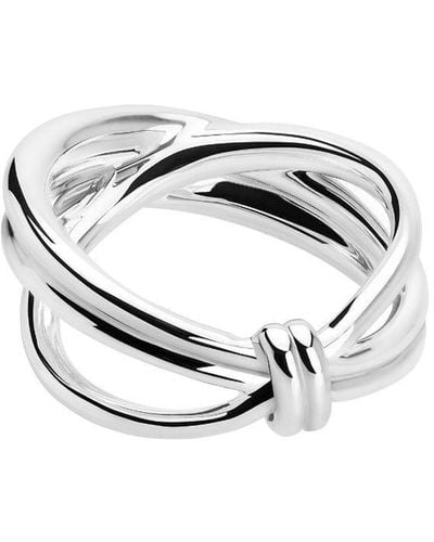 TANE MEXICO 1942 Knot-detailing Polished-finish Ring - White