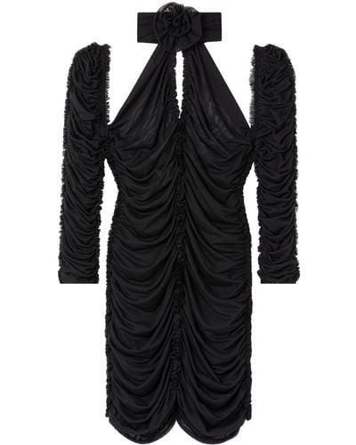 AZ FACTORY X Ester Manas robe courte à fronces - Noir