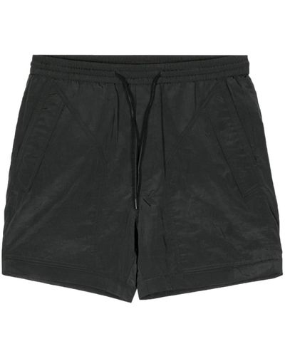 Juun.J Pantalones cortos de chándal con cordones - Negro
