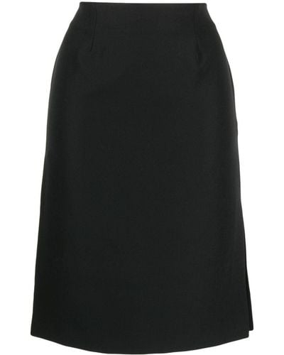 Vivetta Slit Mid-length Pencil Skirt - Black