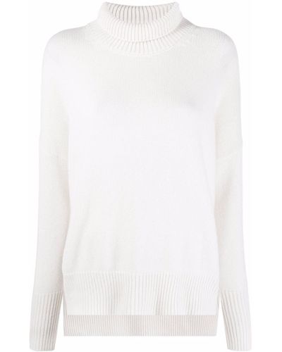 Lisa Yang Roll-neck Cashmere Sweater - White