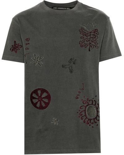 ANDERSSON BELL March Embroidered T-shirt - Black