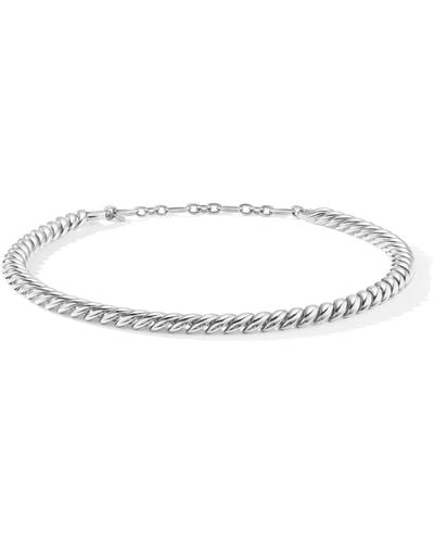 David Yurman Sculpted Cable Chain Necklace - White