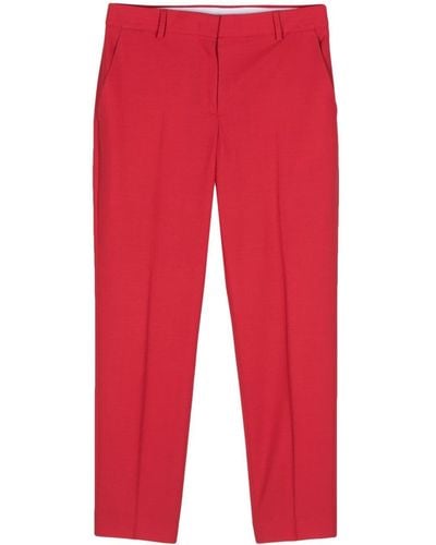 Paul Smith Pantalones ajustados con pinzas - Rojo