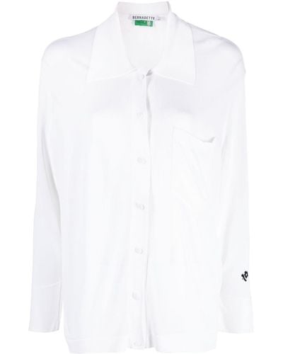 BERNADETTE Donna Knit Shirt - White