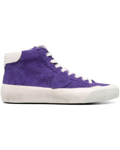 Philippe Model Plaisir High-top Sneakers - Purple