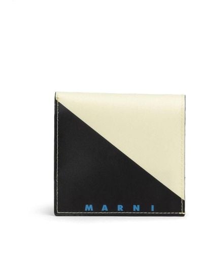 Marni Bi-fold Colour Block Wallet - Black