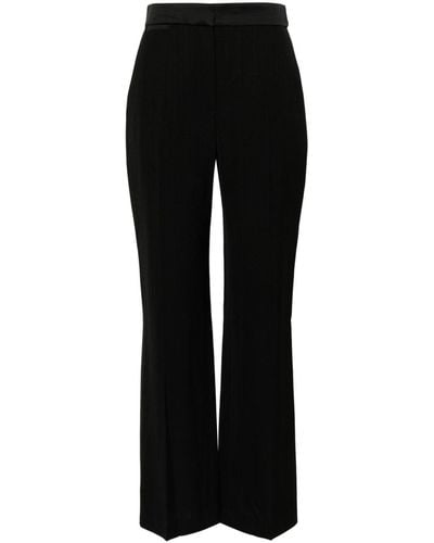 Casablanca Pressed-crease long-length straight-leg trousers - Nero