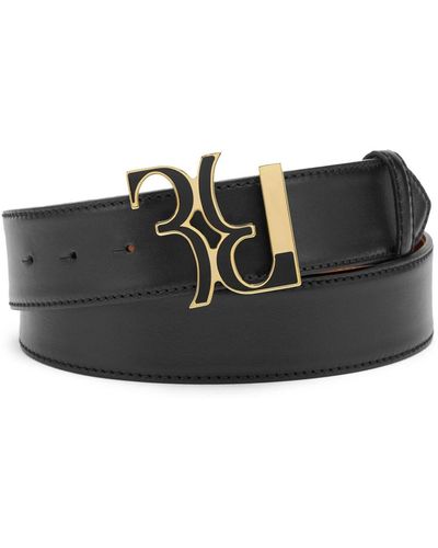 Billionaire Cinturón con hebilla del logo - Negro