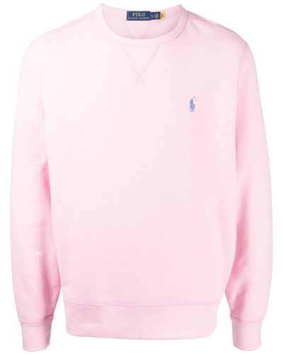 Polo Ralph Lauren Embroidered-logo Sweatshirt - Pink