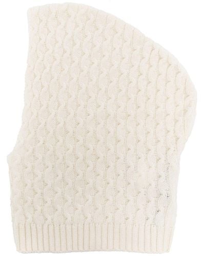 Fabiana Filippi Cable-knit Cashmere Beanie - Natural