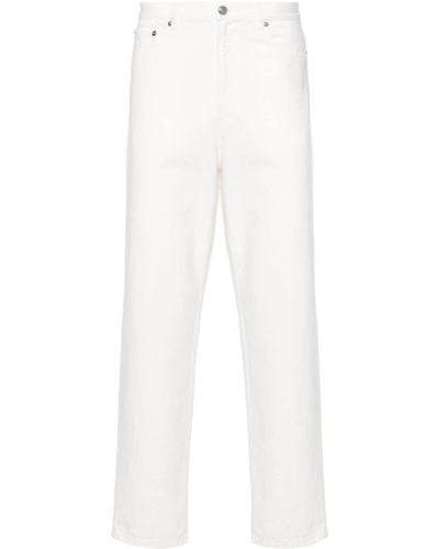 A.P.C. Halbhohe Martin Straight-Leg-Jeans - Weiß