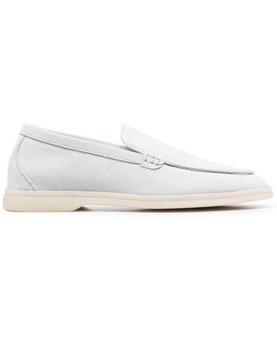 SCAROSSO Ludovica Suède Loafers - Wit