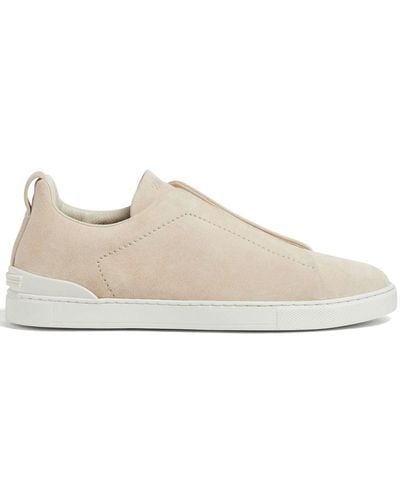 Zegna Sneakers Triple Stitch - Neutro