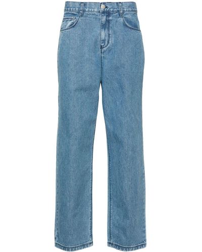 Arte' Poage Heart Loose-leg Jeans - Blue