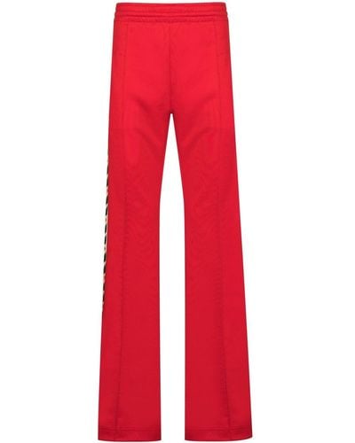 Casablanca Pantalones de chándal con ribete de laurel - Rojo