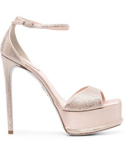 Rene Caovilla 135mm Open-toe Sandals - Pink