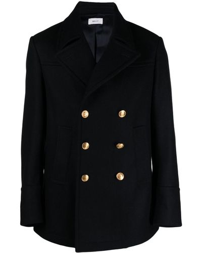 Bally Double-breasted Wool-blend Coat - Black