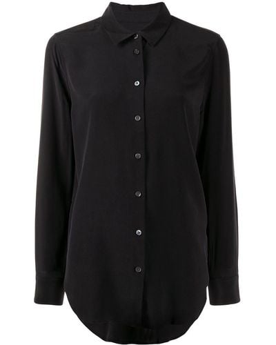 Equipment Camisa Essential de seda - Negro