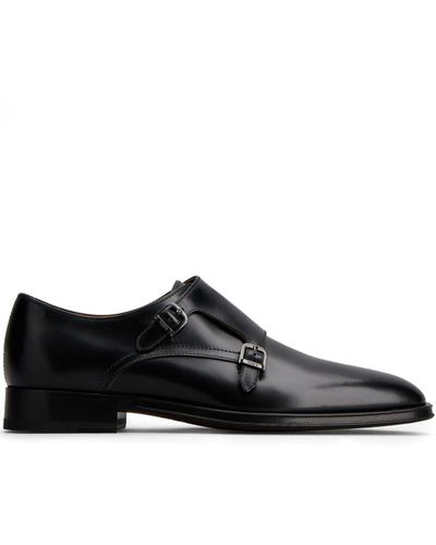 Tod's Double-strap Leather Monk Shoes - Black