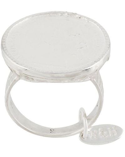 Wouters & Hendrix Ring Met Muntdetail - Metallic