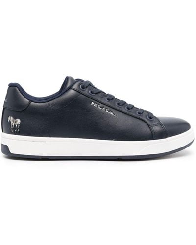 PS by Paul Smith Albany Leren Sneakers - Blauw