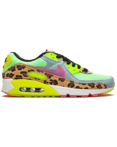 Nike "air Max 90 Lx ""denim Leopard Print"" Low-top Sneakers" - Groen