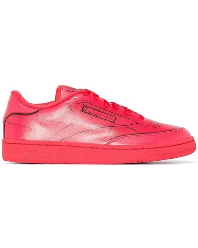 Reebok Project 0 Club C Leather Trainers - Red